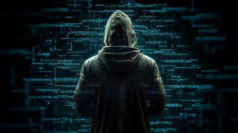 神秘黑客与代码背景