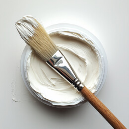 白色油漆笔刷