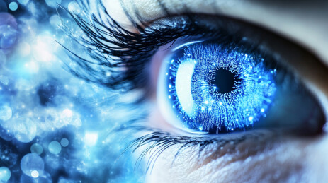 眼睛眼球特写科技大数据