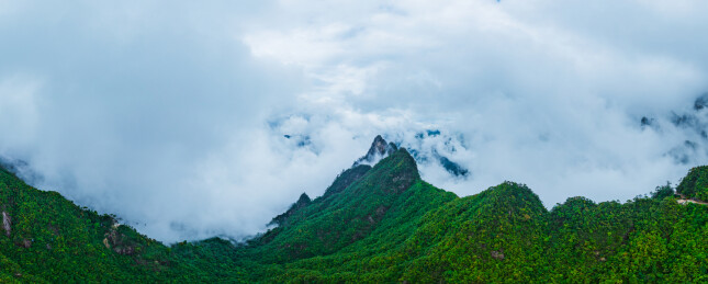 湖南郴州宜章莽山五指峰雨后云海航拍