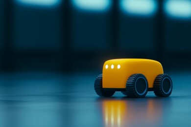 黄色送货机器人