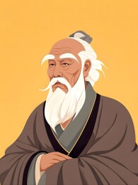 道家哲学家老子画像