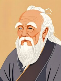 道家哲学家老子画像