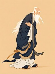 道家哲学家老子画像