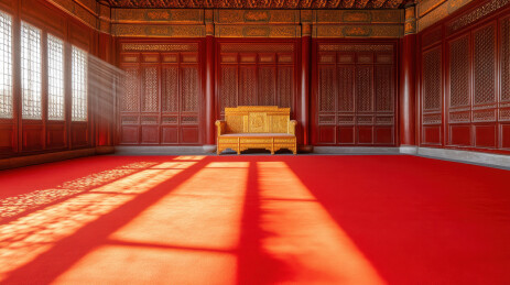 故宫内的金色宝座