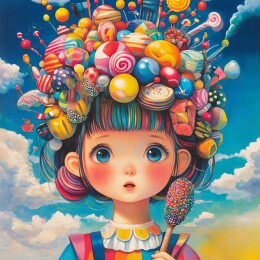 缤纷糖果女孩头像