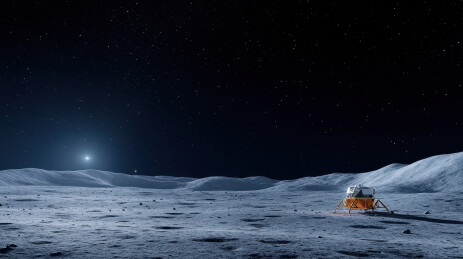 月球表面的探测器