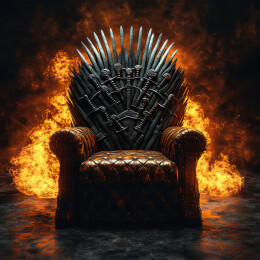 带宝剑的游戏特效发光冰封王座家具沙发