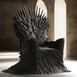 带宝剑的游戏特效发光冰封王座家具沙发