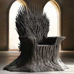 带宝剑的游戏特效发光冰封王座家具沙发