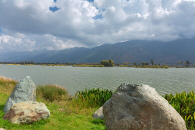 云南鹤庆高山草海风景 