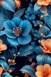 花卉四方连续图