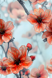 花卉四方连续图