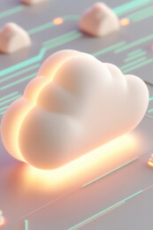 发光的云朵装饰灯