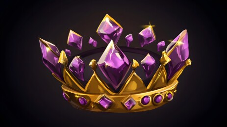 金色宝石王冠璀璨夺目