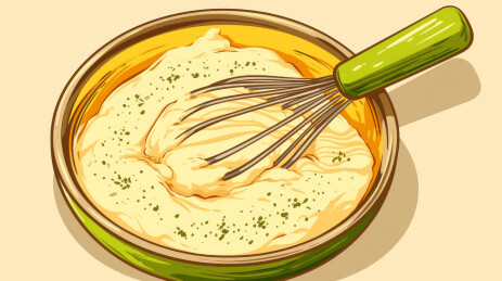 美味蛋黄酱的搅拌过程