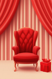 公主风宝座展台背景