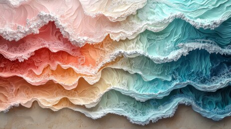 彩色分层艺术纸雕效果