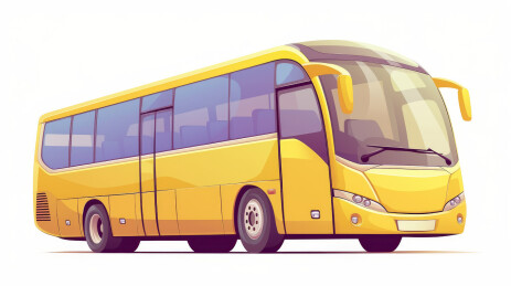 黄色旅游大巴