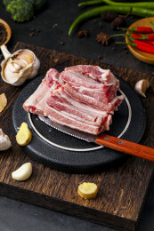 黑猪肋骨肉排骨肉