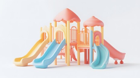儿童乐园三维模型渲染图