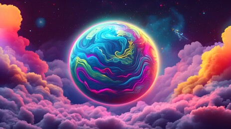 炫彩星球宇宙奇观