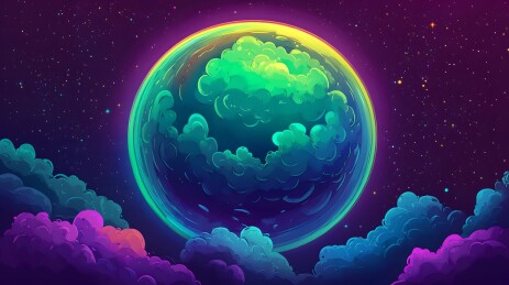 炫彩星球宇宙奇观