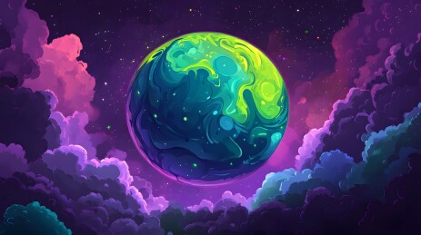 炫彩星球宇宙奇观