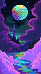 炫彩星球宇宙奇观