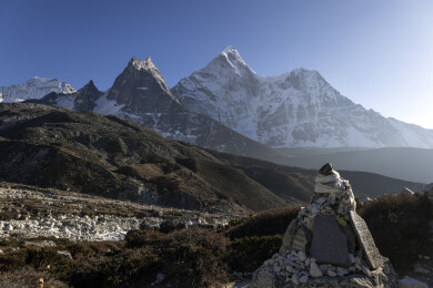 尼泊尔EBC珠峰南坡大本营风光