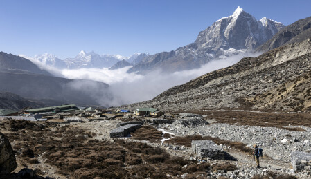 尼泊尔EBC珠峰南坡大本营风光