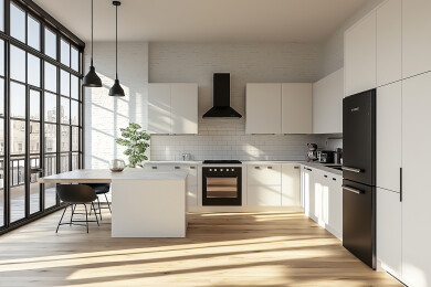 现代简约开放式风厨房