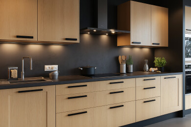 现代豪华开放式厨房