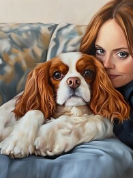 查理猎犬和主人