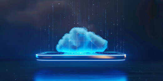 科技网络云盘主题三维场景