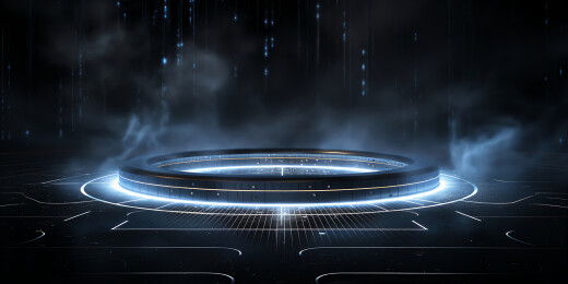 科技网络云盘概念三维场景