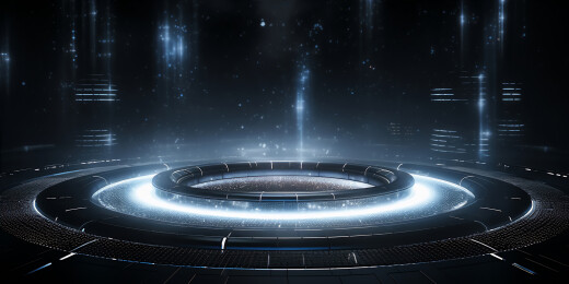 科技网络云盘概念三维场景