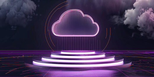 科技网络云盘主题三维场景