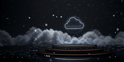 科技网络云盘概念三维场景