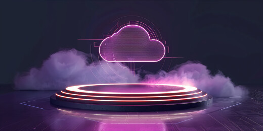 科技网络云盘主题三维场景