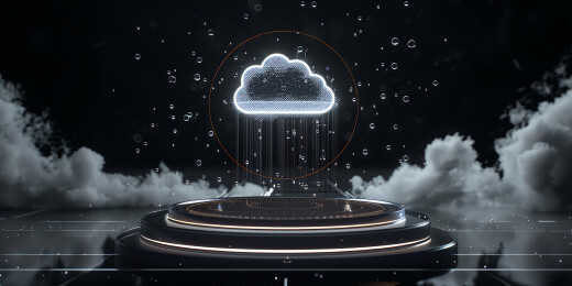 科技网络云盘主题三维场景