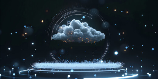 科技网络云盘主题三维场景