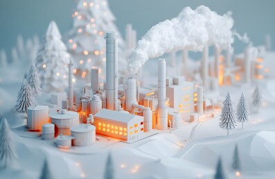 梦幻白色工厂模型图