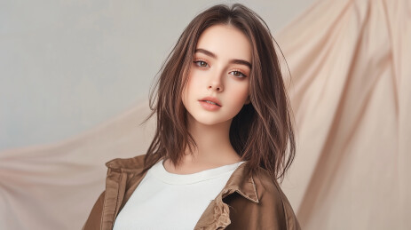 一位欧美美女人像