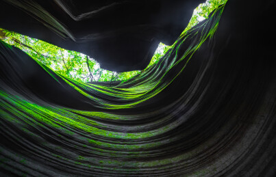 陕西延安甘泉雨岔大峡谷