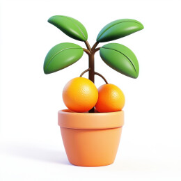 桔子大吉大利3D节日免扣元素