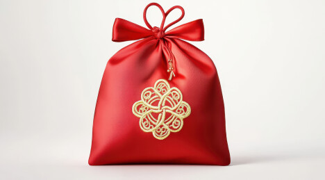 春节过年的红色福袋