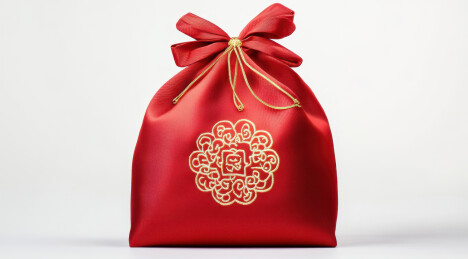 春节过年的红色福袋