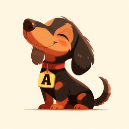 一只可爱的腊肠犬