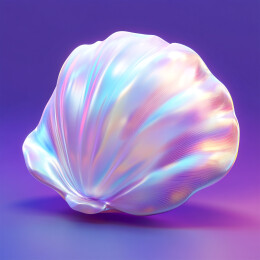 炫彩珠光贝壳三维模型
